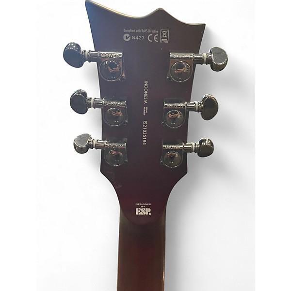 Used ESP LTD EC401QM Red Solid Body Electric Guitar