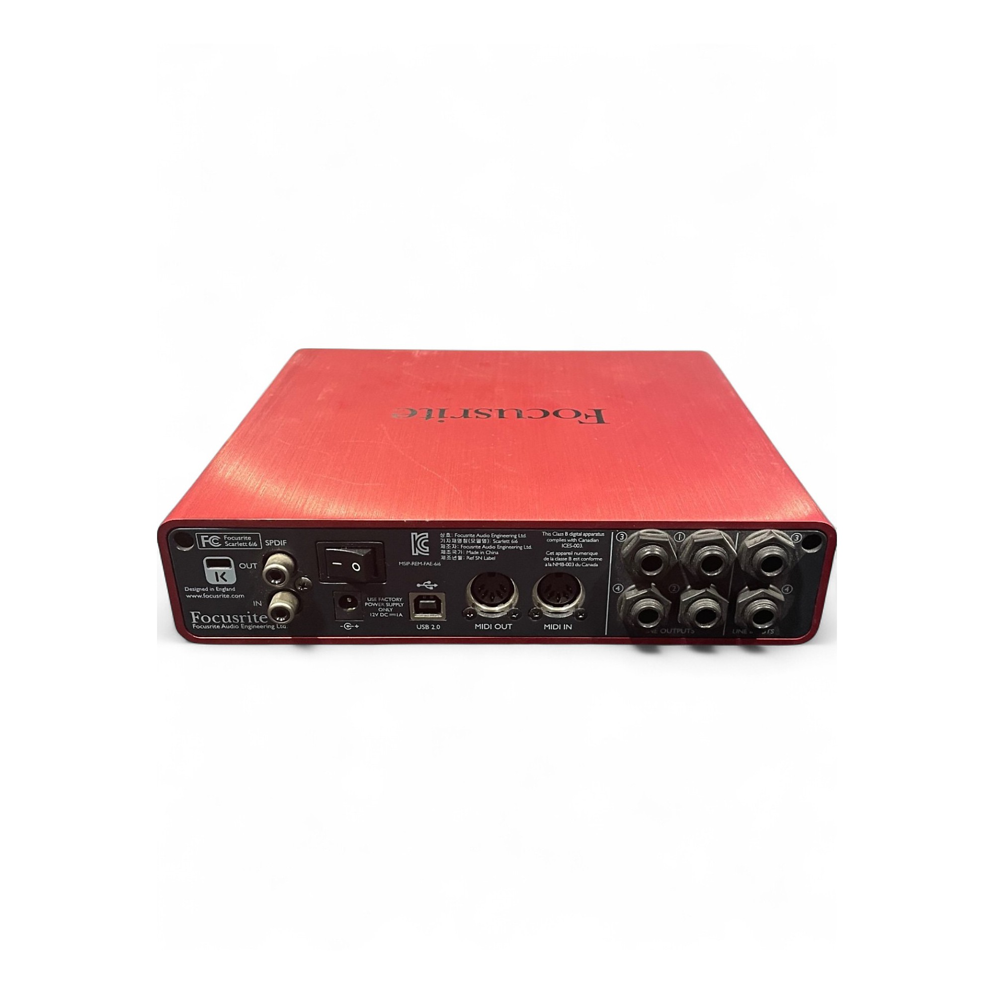 DTM・DAW Focusrite Scarlett 6i6 Focusrite Scarlett 6i6 Mod – Black Lion Audio