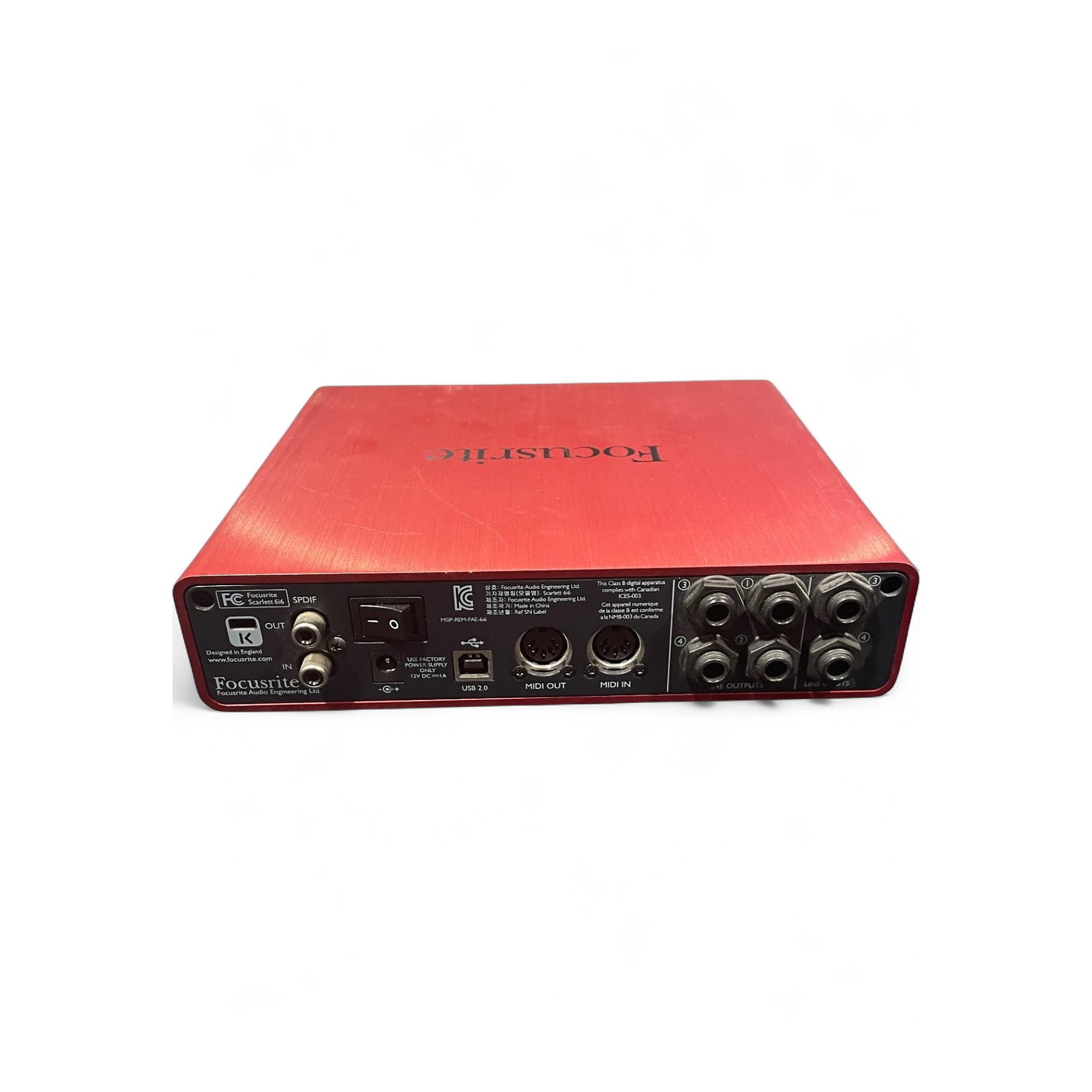 Used Focusrite Scarlett 6i6 Audio Interface | Guitar Center