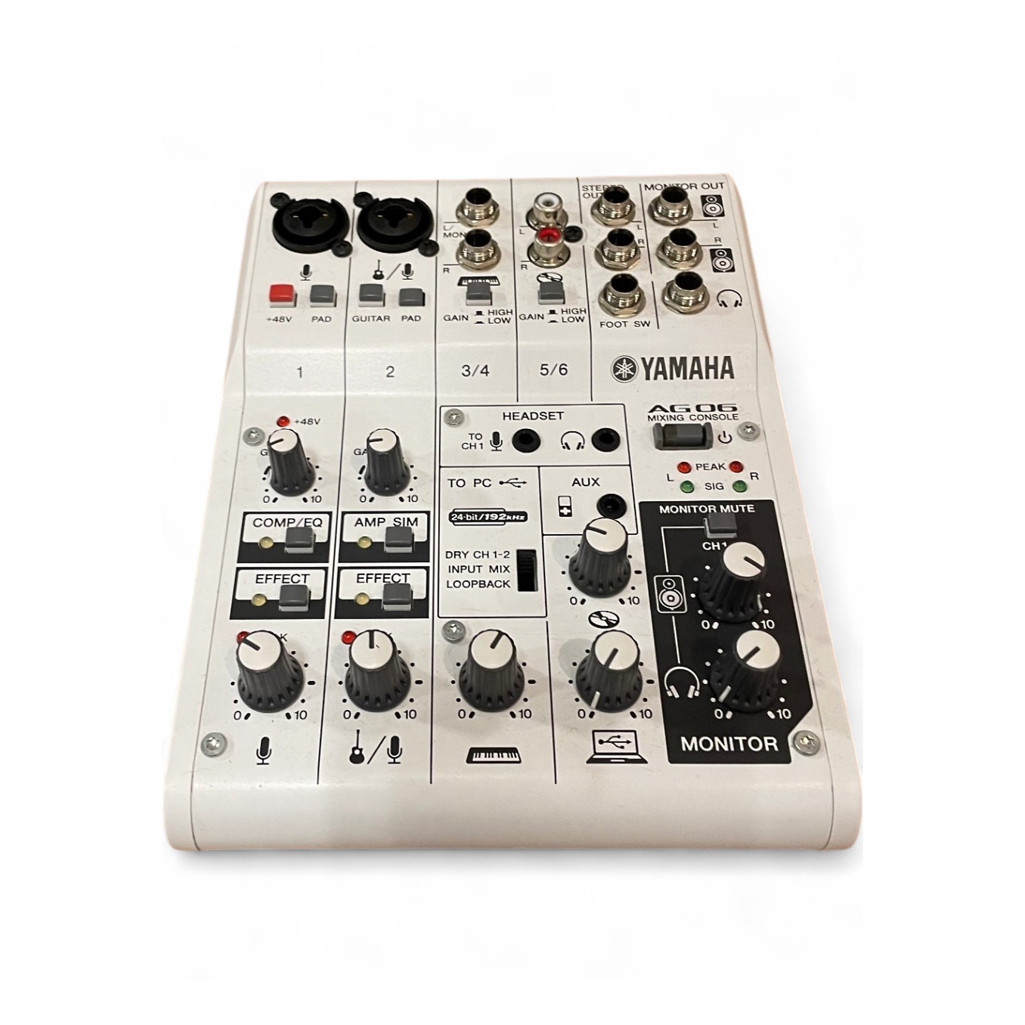 YAMAHA　AG06 AG06MK2 6-Channel Loopback Audio USB Mixer - Yamaha USA