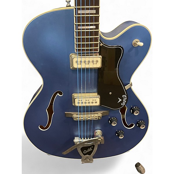 Used Guild X175-B SPCII Blue Hollow Body Electric Guitar