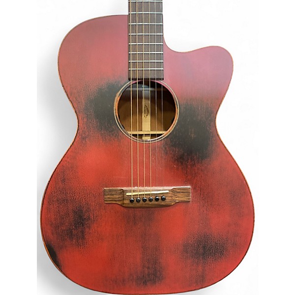 Used Martin OMC-15ME STREETMASTER SPECIAL ORCHESTRA WEATHERED RED Acoustic Electric Guitar