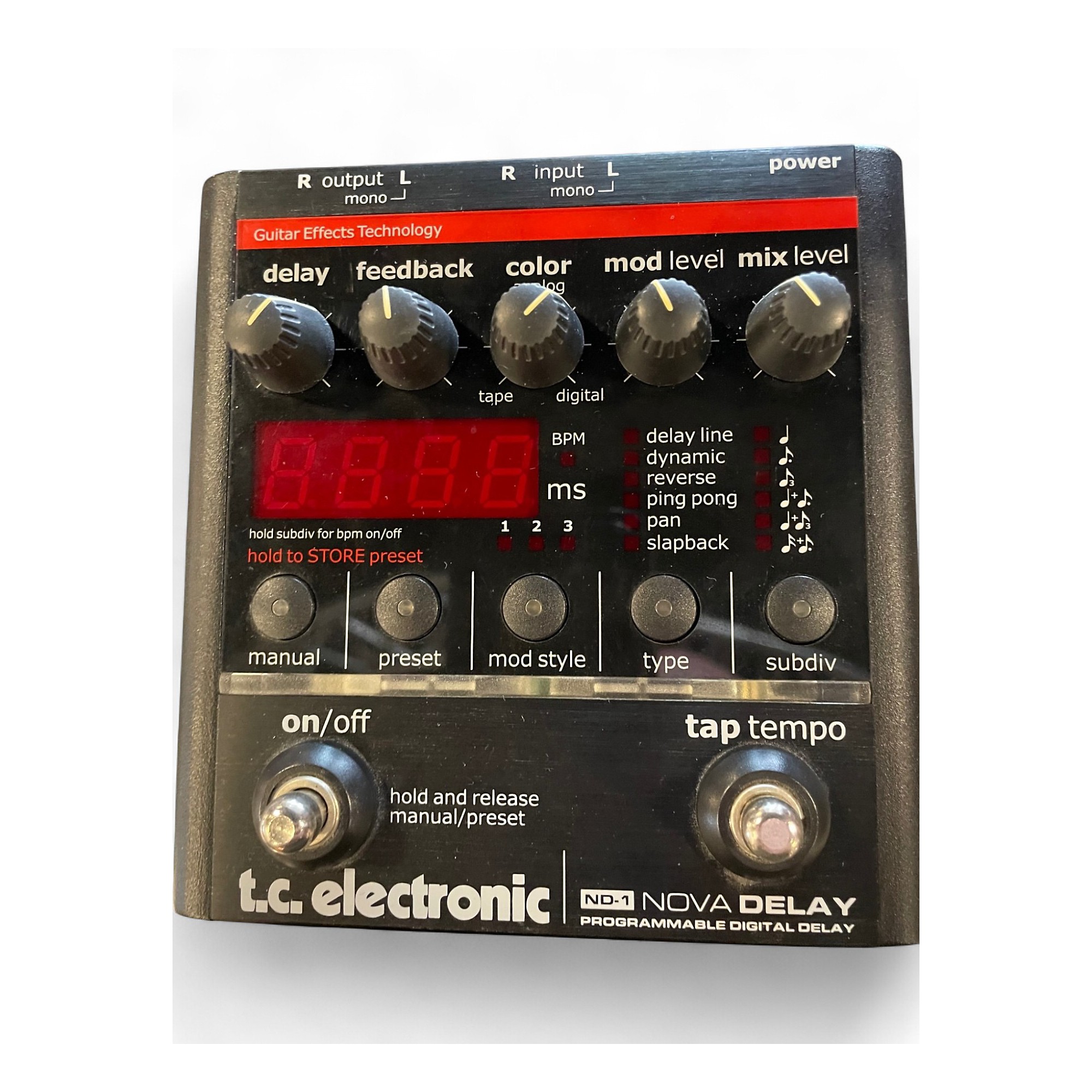 Amazon.com: TC Electronic ND-1 Nova Delay Guitar Pedal