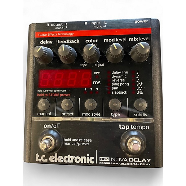Amazon.com: TC Electronic ND-1 Nova Delay Guitar Pedal