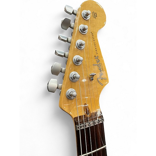 Used Fender American Standard Hand Rubbed Ash Stratocaster HSH AMBER SATIN Solid Body Electric Guitar