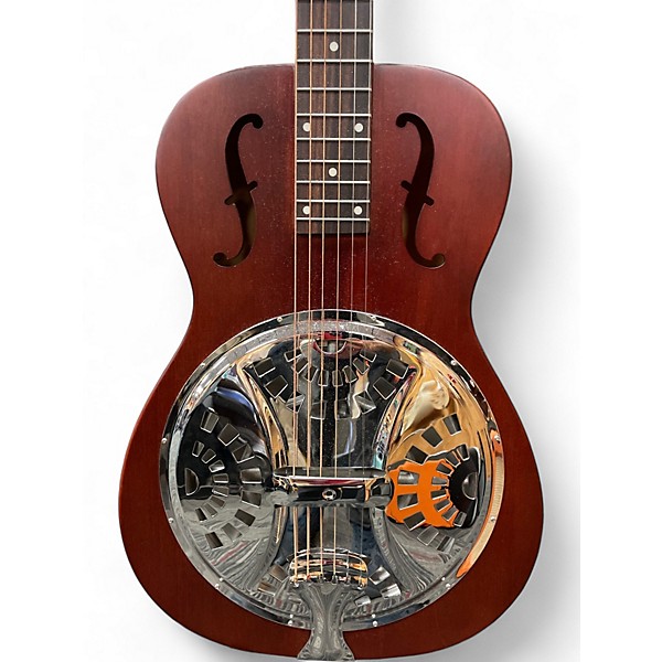 Used Dobro Hound Dog Square Neck Natural Mahogany Resonator Guitar