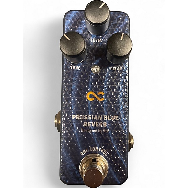 Used One Control Prussian Blue Reverb Effect Pedal