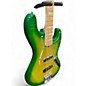 Used Atelierz M#245 Custom Green Burst Electric Bass Guitar