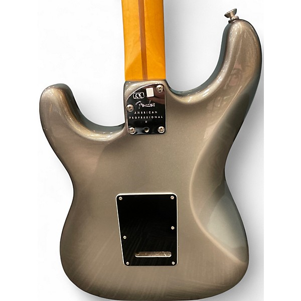 Used Fender American Professional II Stratocaster Silver Sparkle Solid Body Electric Guitar