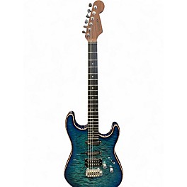 Used Warmoth STYPE Blue Solid Body Electric Guitar