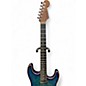 Used Warmoth STYPE Blue Solid Body Electric Guitar