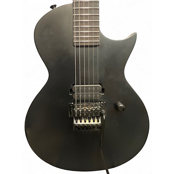 Used ESP LTD EC-FR Black Metal Satin Black Solid Body Electric Guitar
