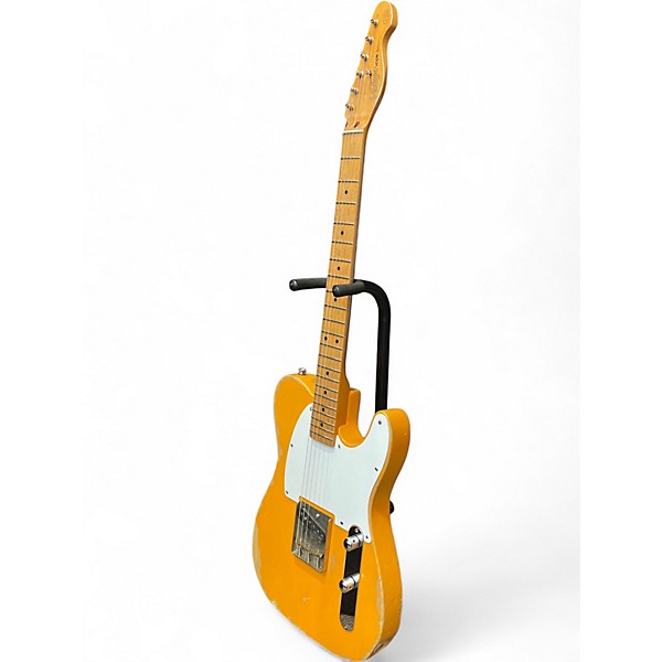 Used Vintage Icon Series V52 Distressed Butterscotch Solid Body Electric Guitar