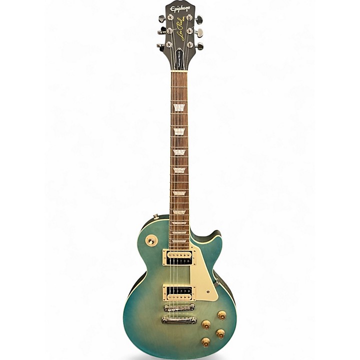 Epiphone LesPaul Traditional Pro Aqua 美品 Epiphone 2014 Les Paul Traditional PRO Electric Guitar Satin