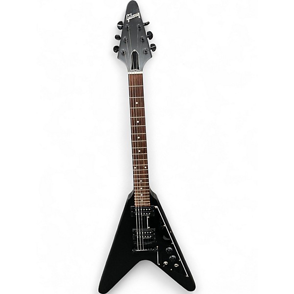 Used Gibson Flying V Black Solid Body Electric Guitar
