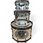 Vintage 1970s Ludwig 3 Piece Vistalite Clear Drum Kit thumbnail
