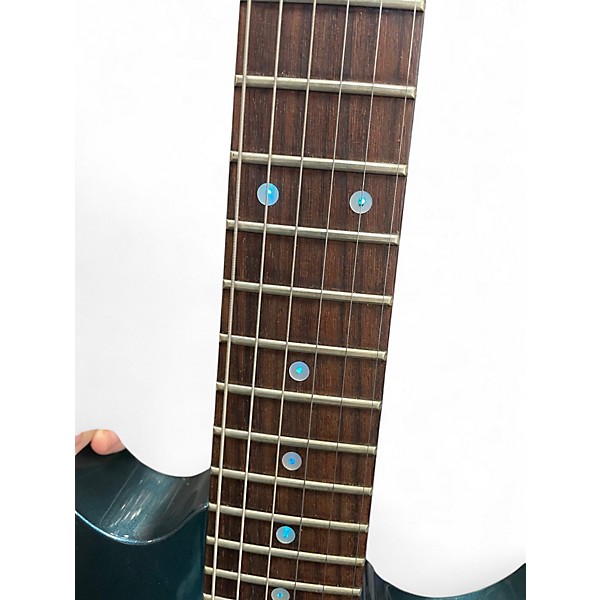 Used Ibanez RG470 Metallic Aqua Marine Solid Body Electric Guitar