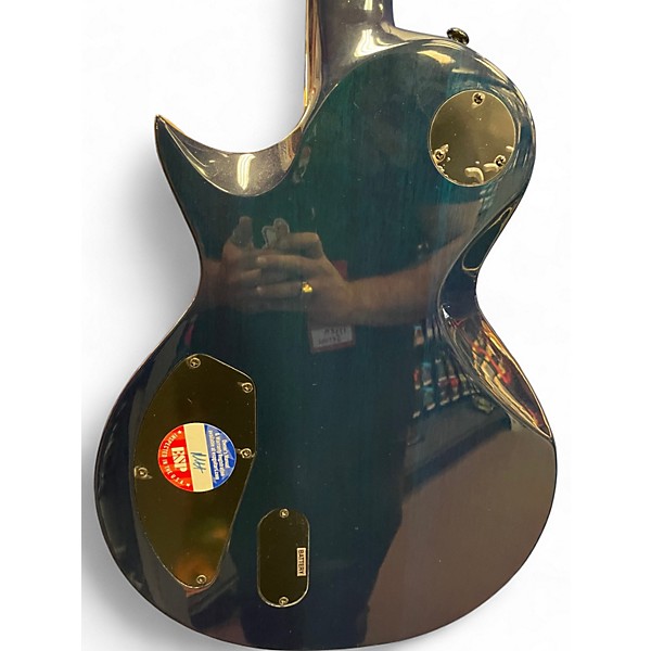 Used ESP LTD EC1000P Blue Solid Body Electric Guitar