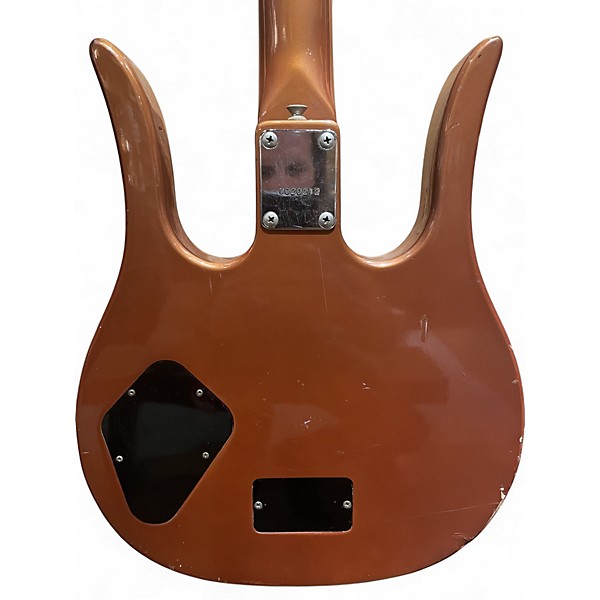 Vintage 1980s Hondo LONGHORN GUITAROLIN Brown Solid Body Electric Guitar