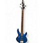 Used Hohner Professional B Bass Blue Electric Bass Guitar thumbnail