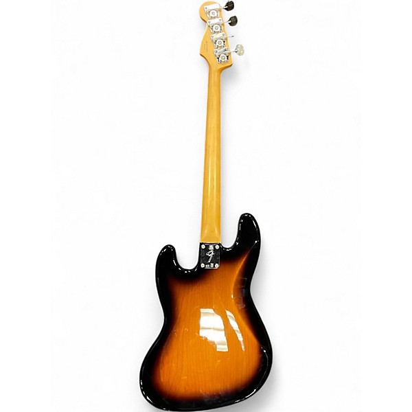 Used Fender Gold Foil Jazz Bass 2 Tone Sunburst Electric Bass Guitar
