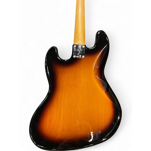 Used Fender Gold Foil Jazz Bass 2 Tone Sunburst Electric Bass Guitar