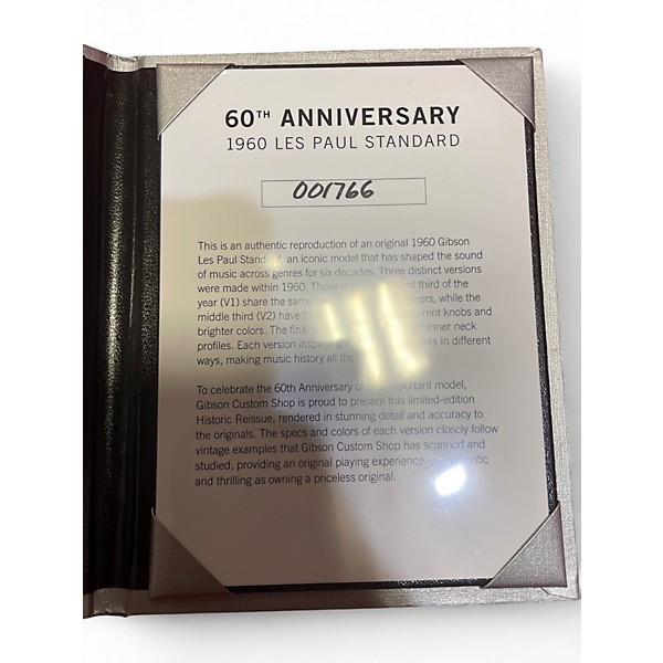 Used Gibson CUSTOM SHOP 60TH ANNIVERSARY 1960 REISSUE Antique Burst Solid Body Electric Guitar