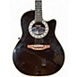 Used Ovation 4861 Black Onyx Acoustic Electric Guitar thumbnail