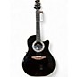 Used Ovation 4861 Black Onyx Acoustic Electric Guitar