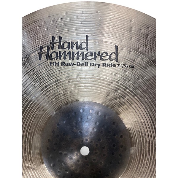Used SABIAN 21in HH Raw Bell Dry Ride Brilliant Cymbal