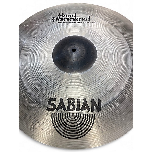 Used SABIAN 21in HH Raw Bell Dry Ride Brilliant Cymbal