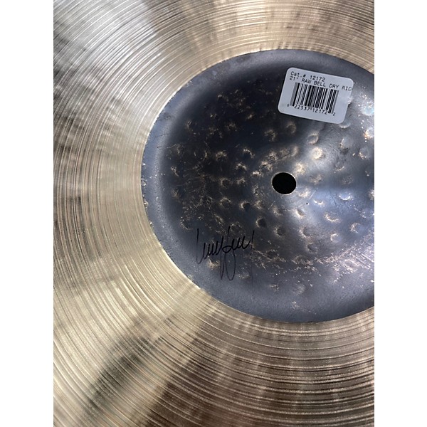 Used SABIAN 21in HH Raw Bell Dry Ride Brilliant Cymbal