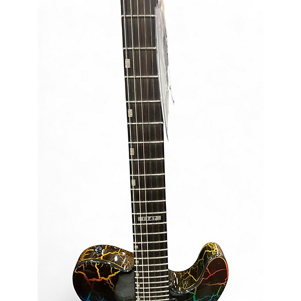 Used ESP LTD 1987 Eclipse Custom NT Rainbow Crackle Solid