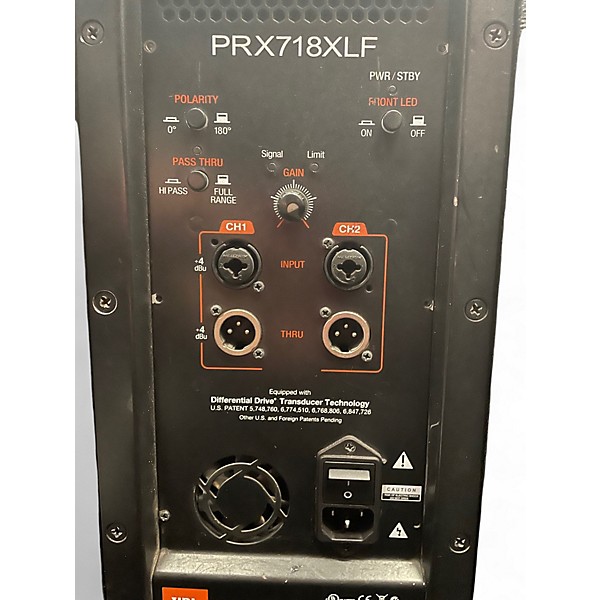 Used JBL PRX718 XLF Powered Subwoofer