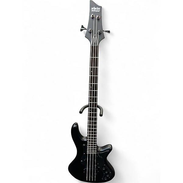 Used Schecter Guitar Research STILETTO STEALTH 4 Black Electric Bass Guitar