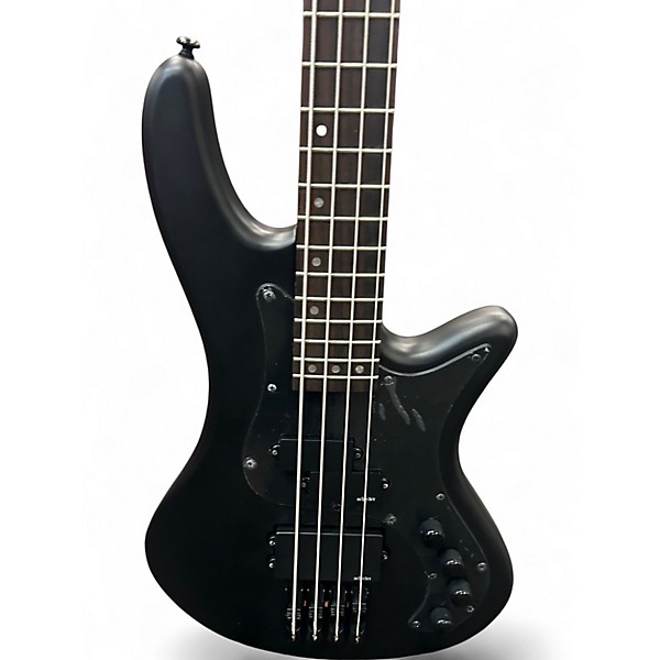 Used Schecter Guitar Research STILETTO STEALTH 4 Black Electric Bass Guitar