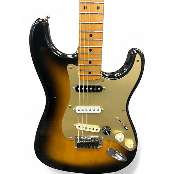 Used Fender Traditional 60s 2 Tone Sunburst Solid Body Electric Guitar
