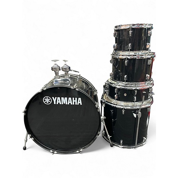 Used Yamaha 5 Piece Rydeen Black Sparkle Drum Kit