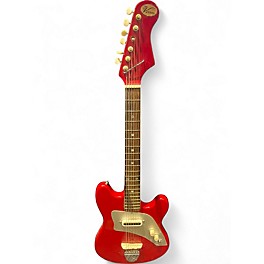 Used Vernon Bruno POLARIS Red Solid Body Electric Guitar