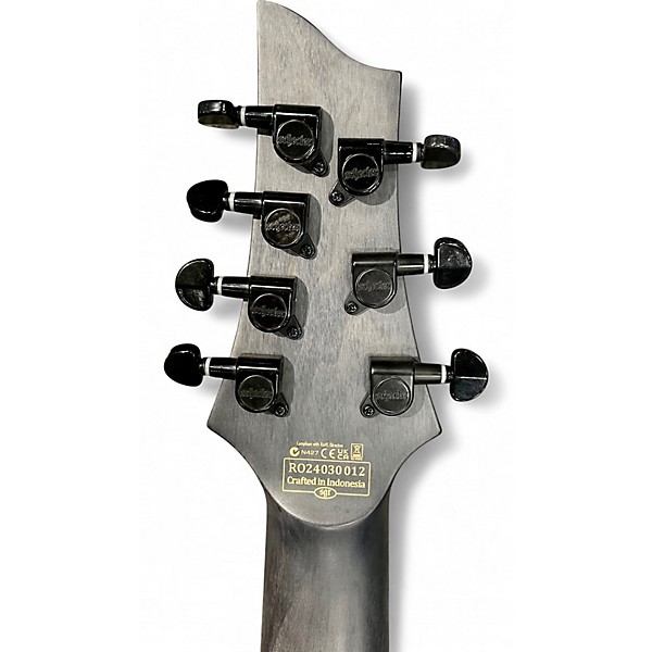 Used Schecter Guitar Research Omen Elite 7 Charcoal Solid Body Electric Guitar