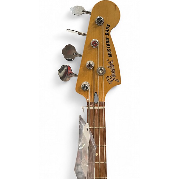 Used 2010s Fender Mustang Bass Sonic Blue Electric Bass Guitar