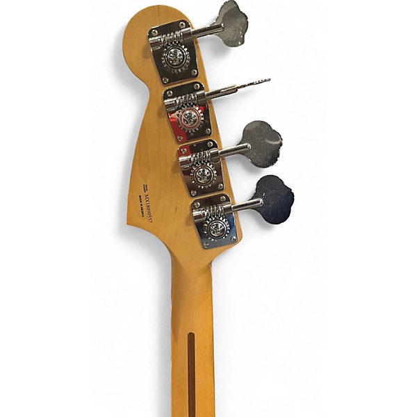 Used 2010s Fender Mustang Bass Sonic Blue Electric Bass Guitar