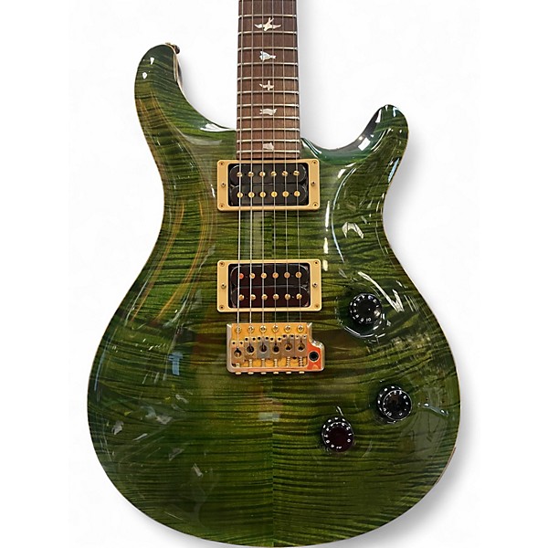 Used PRS Custom 24 10 Top Green Solid Body Electric Guitar