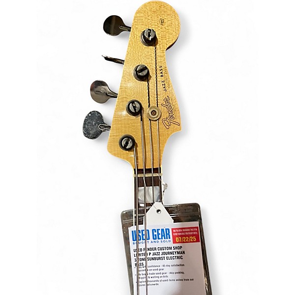 Used Fender Limited Custom Shop P-Jazz Relic Tobacco Burst Electric Bass Guitar