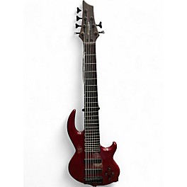 Used Conklin Guitars GTBD-7 7 String Trans Red Electric Bass Guitar