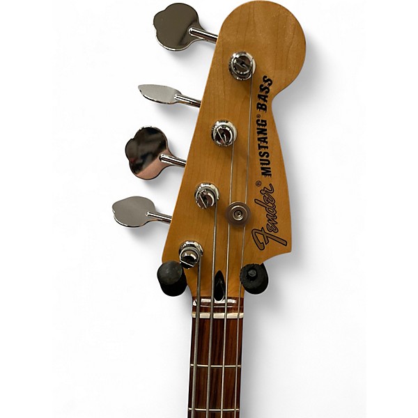Used 2018 Fender Mustang Bass Black Electric Bass Guitar