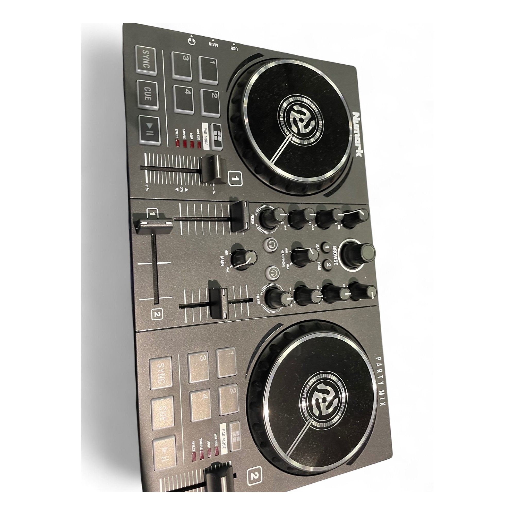 Numark Party Mix Live DJ Controller Bundle With Professional