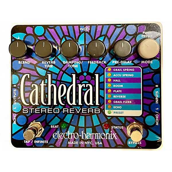 Used Electro-Harmonix Cathedral Stereo Reverb Effect Pedal