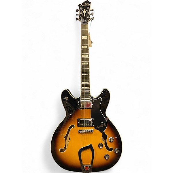 Used Hagstrom Viking  Vintage Sunburst Hollow Body Electric Guitar