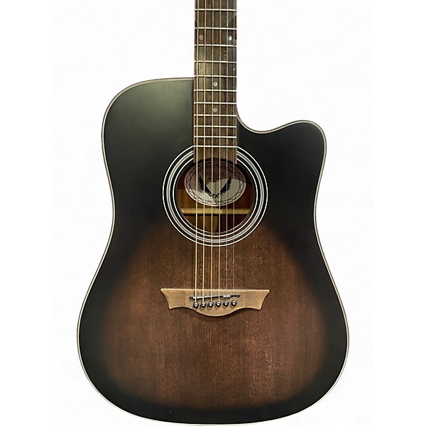 Used Dean St. Augustine Dreadnought Cutaway BLACK BURST Acoustic Electric Guitar
